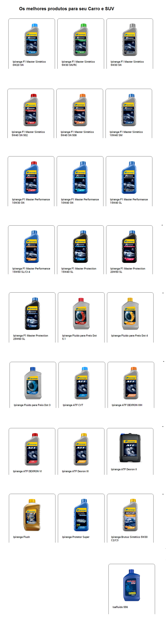 ÓLEO IPIRANGA - BRUMADO SUPER TROCA DE ÓLEO - (011) 4051-1424 / (11) 94721-4042